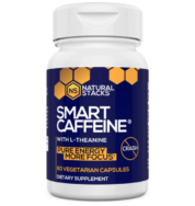 Natural Stacks Smart Caffeine | Premium Sourced 100mg Caffeine from Coffee + 200mg L-Theanine from Green Tea