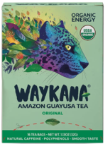 Organic Green Guayusa Tea Bags by Waykana, 16 Tea Bags