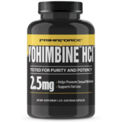 PrimaForce Yohimbine HCl 2.5mg, 270 Capsules - Premium Supplement for Fat Loss, Boosts Performance, Zero Fillers, Non-GMO and Gluten Free