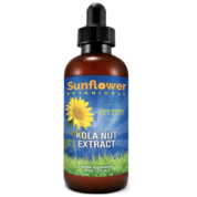 Sunflower Botanicals Kola Nut Extract, 2 oz. Glass Dropper-Top Bottle, Vegan, Non-GMO and All-Natural, Optimally Concentrated